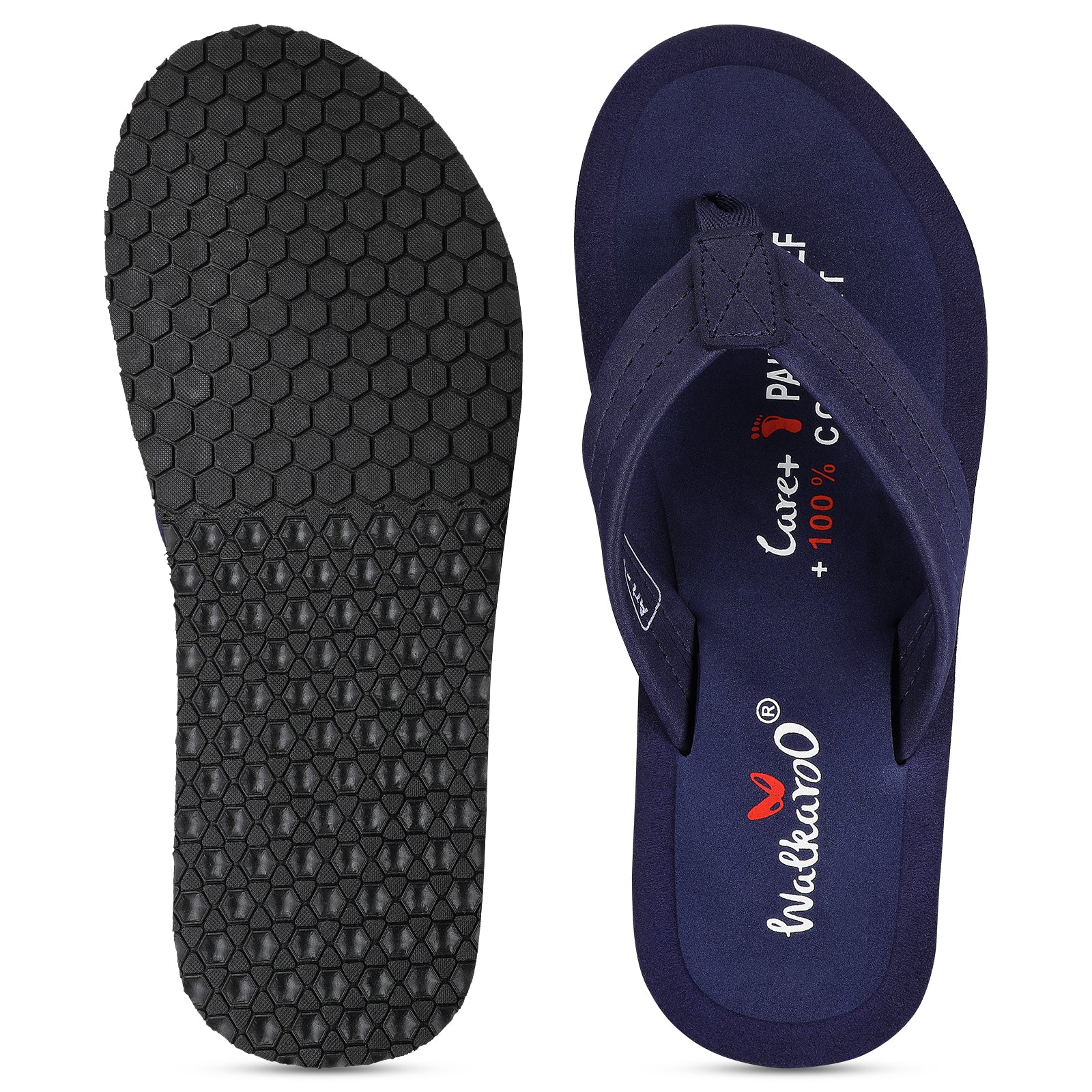 Men's Care Plus Flip-Flop  - WH3810 Navy Blue
