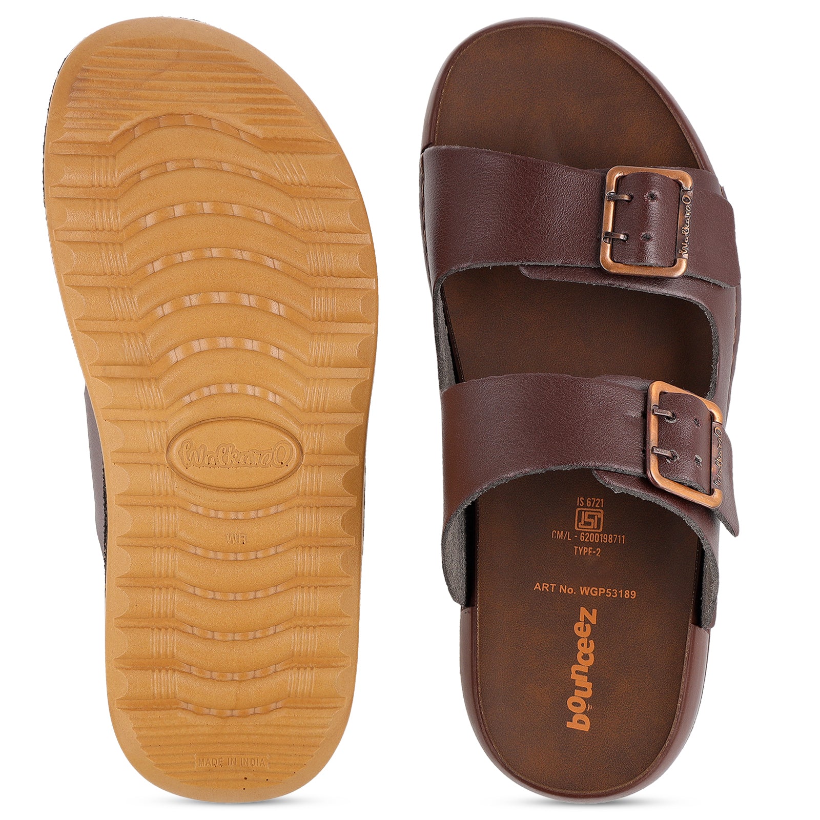 Men's Daily Wear Comfort Sandals - WGP53189 Brown
