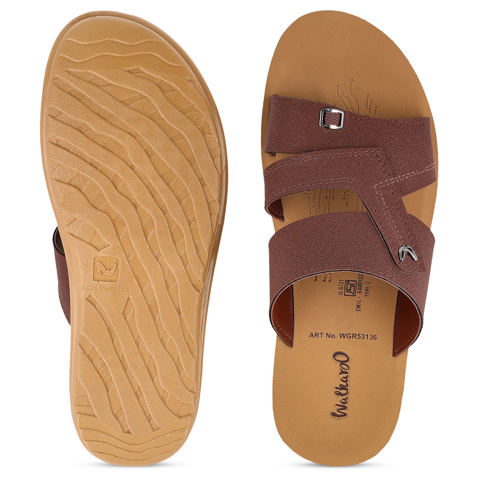Men's Daily Wear Sandals - WGR53136 Brown