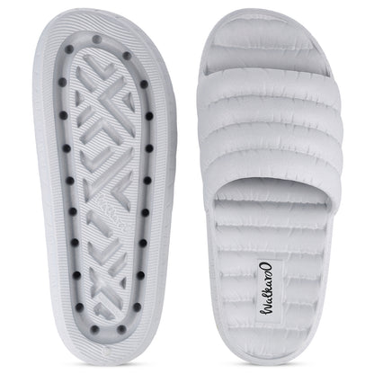 Men's Flip Flop Sliders  - WC8770 Light Grey