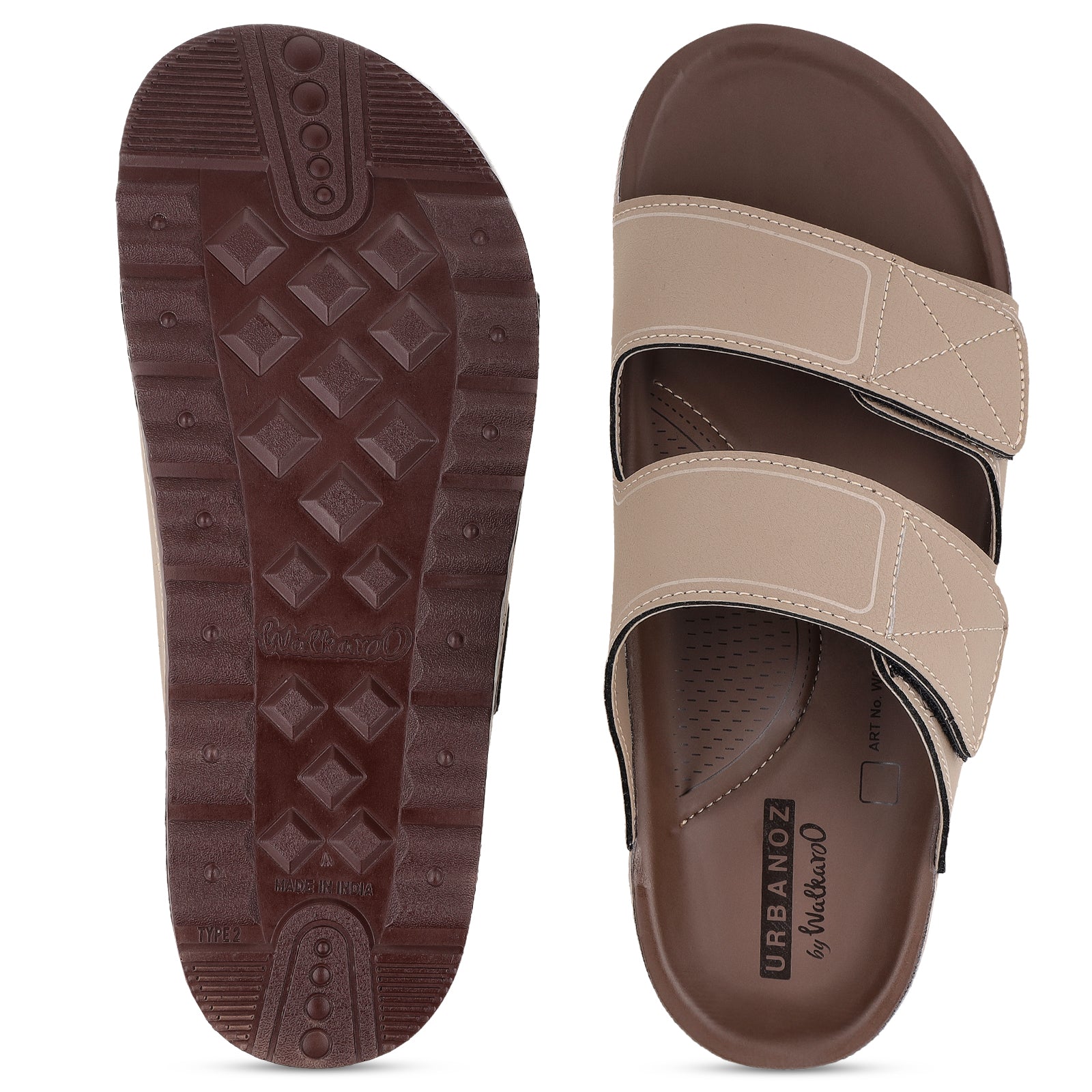 Men's Comfort Sandals -WGP53222 Cream