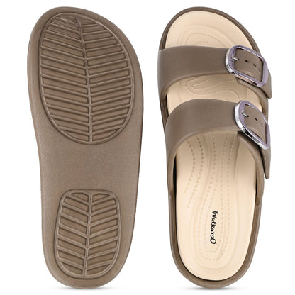Women's Daily Wear Sandals - FLR43104 Brown