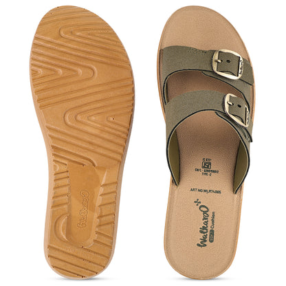 Women's Daily Wear Sandals  - WLR74005 Olive