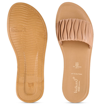 Women's Slide Sandals - WLP73000 Beige