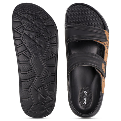 Men's Daily Wear Sandal- WC8796 Black Brown