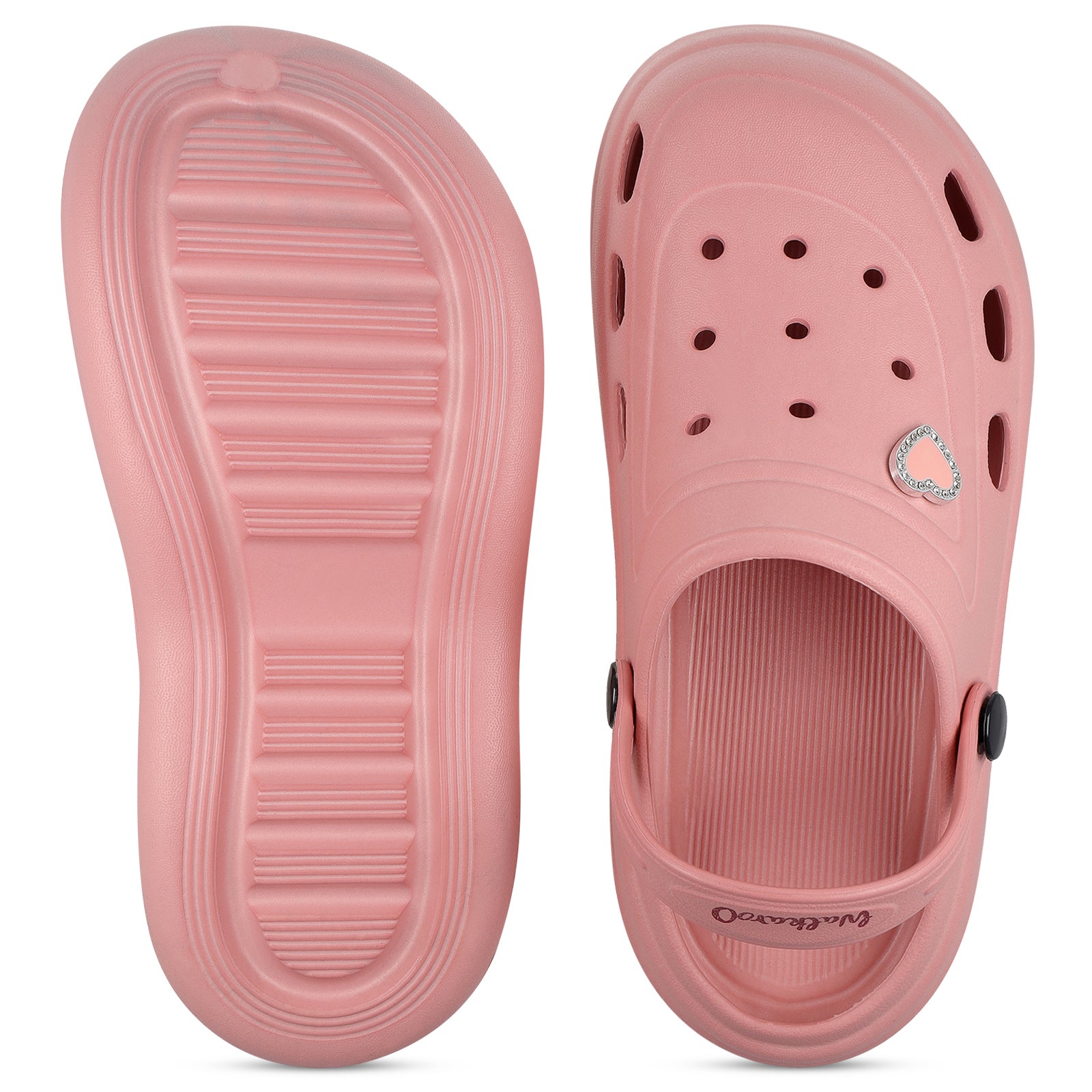 Walkaroo Women's Clogs  - WC8928 Peach