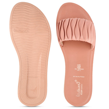 Women's Slide Sandals - WLP73000 Peach