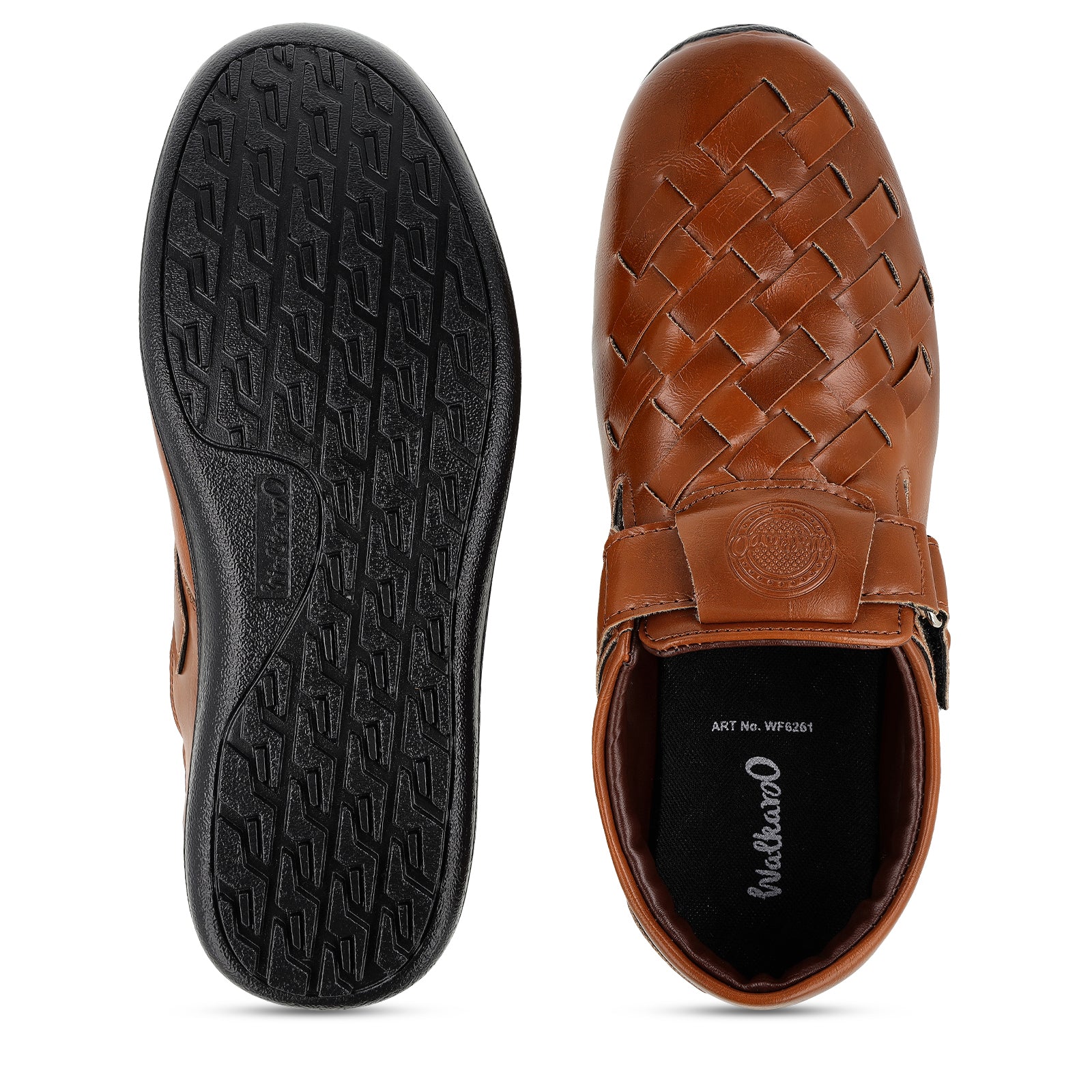 Walkaroo Roman Sandals Mens - WF6261 Tan