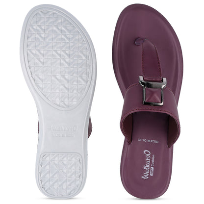 Women's Daily Wear Sandal  - WLR72003 Plum