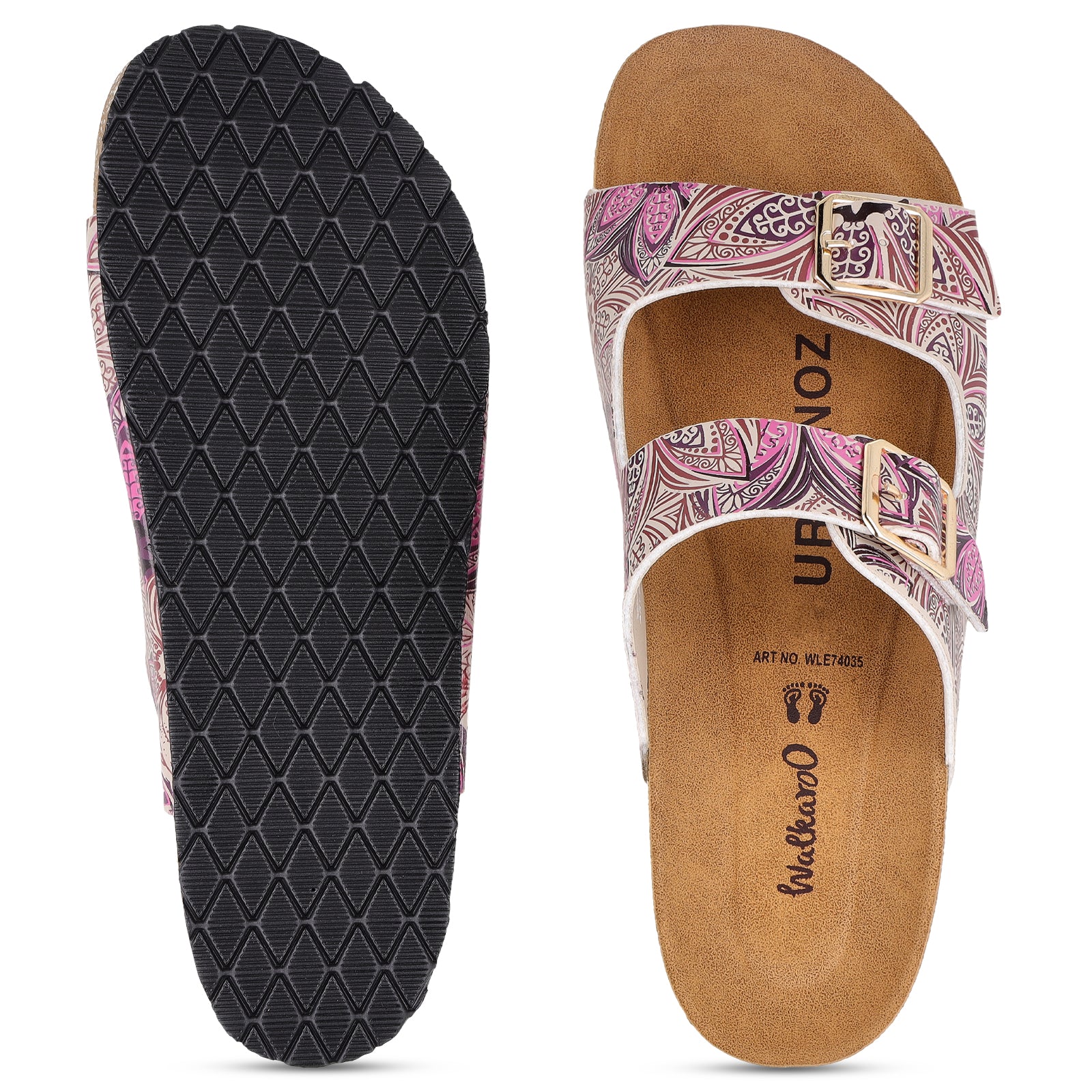 Women's Comfort Sandals - WLE74035 Mauve