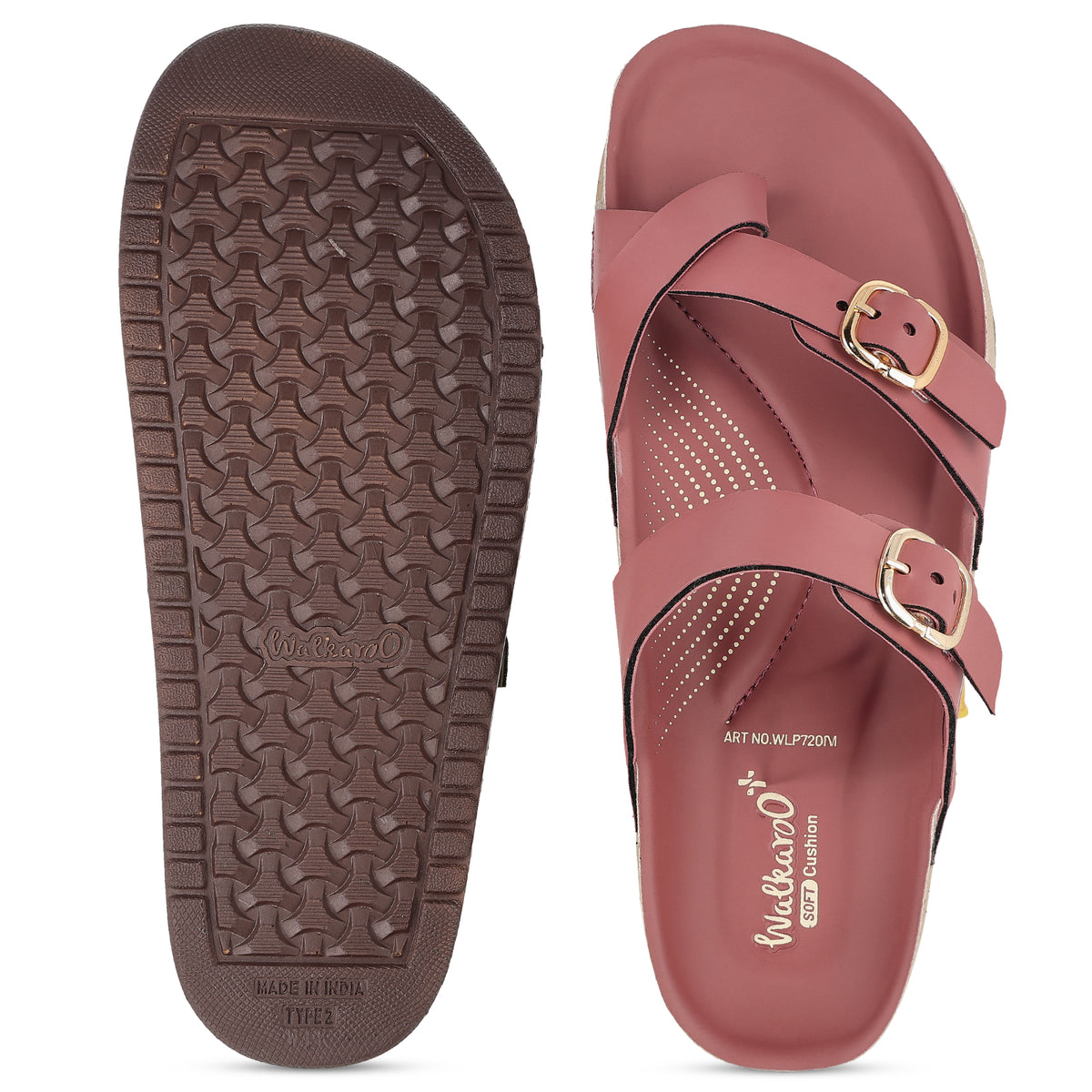 Women's Comfort Sandals - WLP72086 Dusty Rose