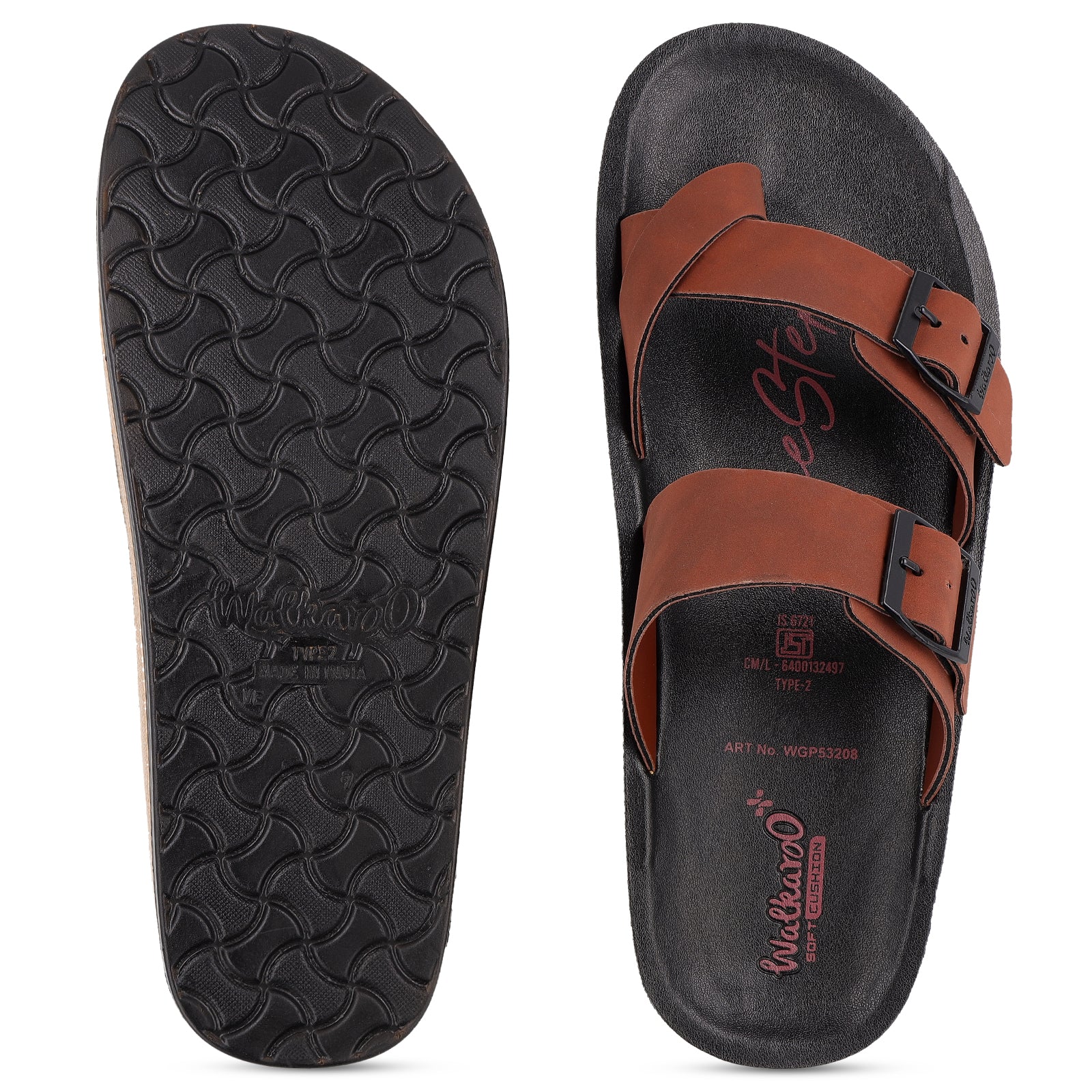 Men's Daily Wear Comfort Sandals - WGP53208 Barn Red