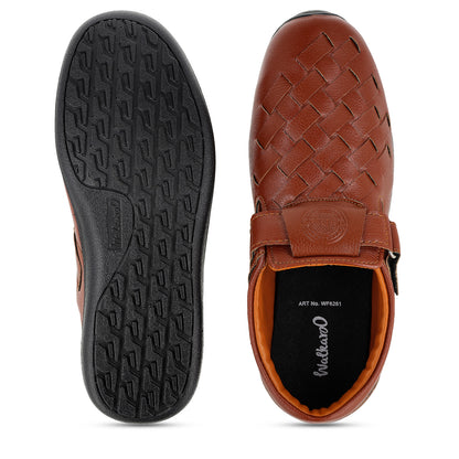 Walkaroo Roman Sandals Mens - WF6261 Brown