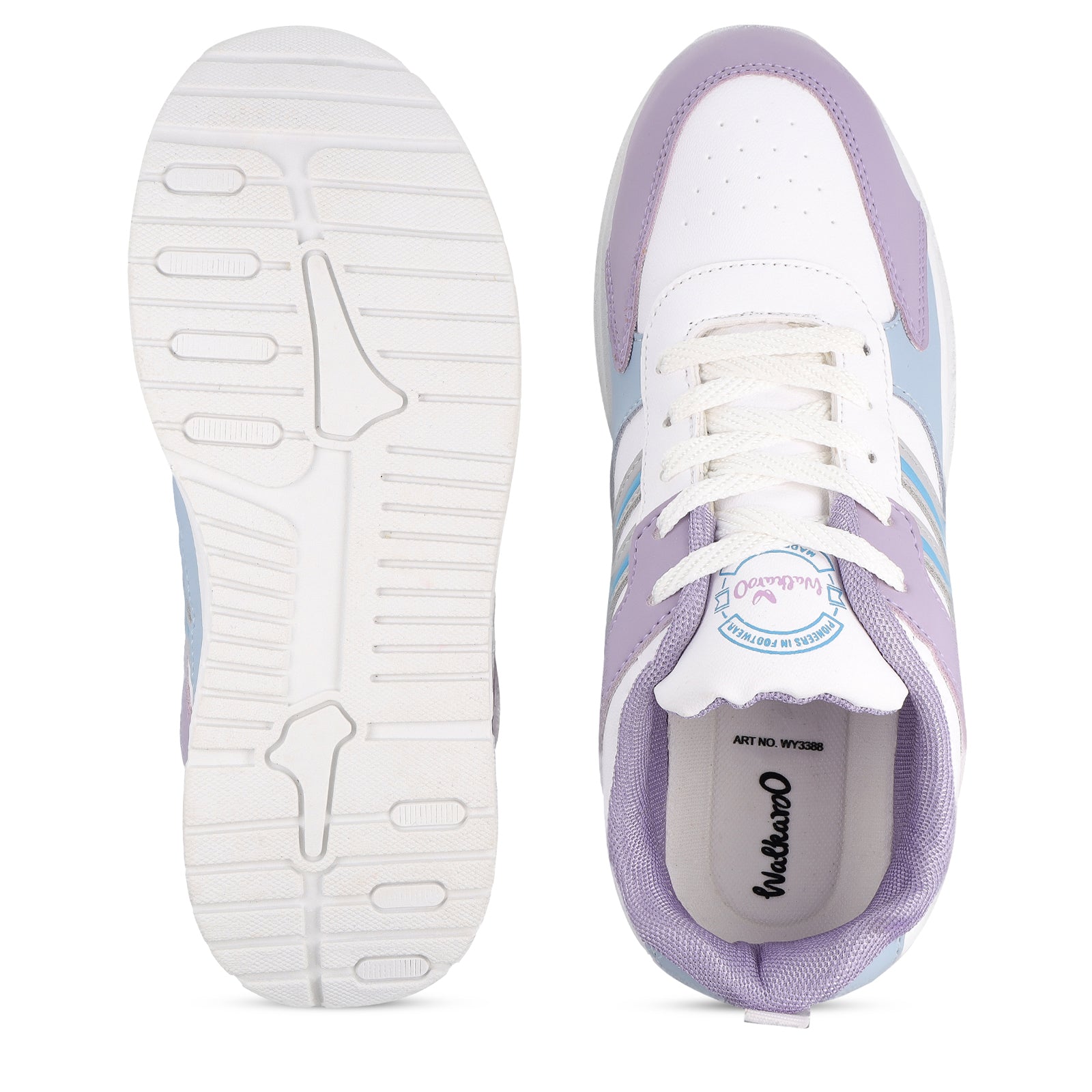 Women's Sports Sneakers - WY3388 White Lavender