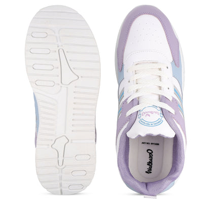 Women's Sports Sneakers - WY3388 White Lavender