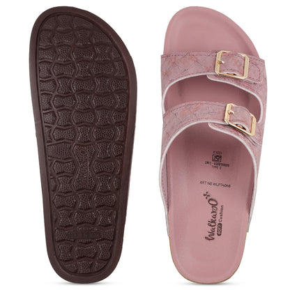 Women's Comfort Sandals - WLP74046 Dusty Rose