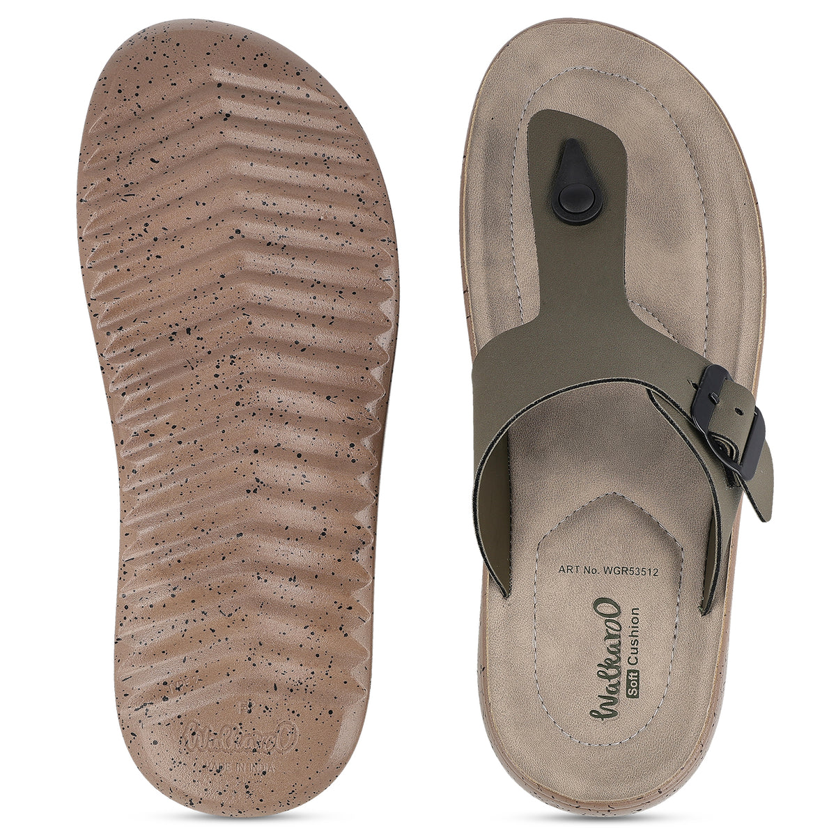Men's Daily Wear Sandals - WGR53512 Olive