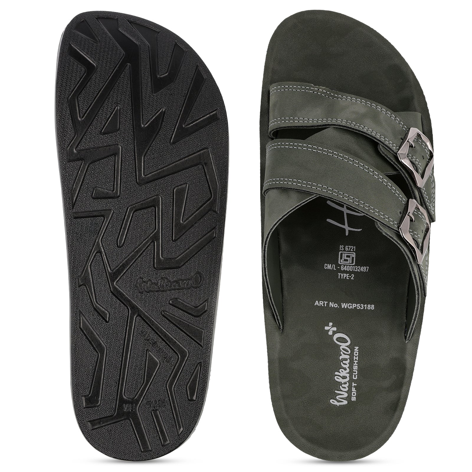 Men's Daily Wear Sandals - WGP53188 Olive