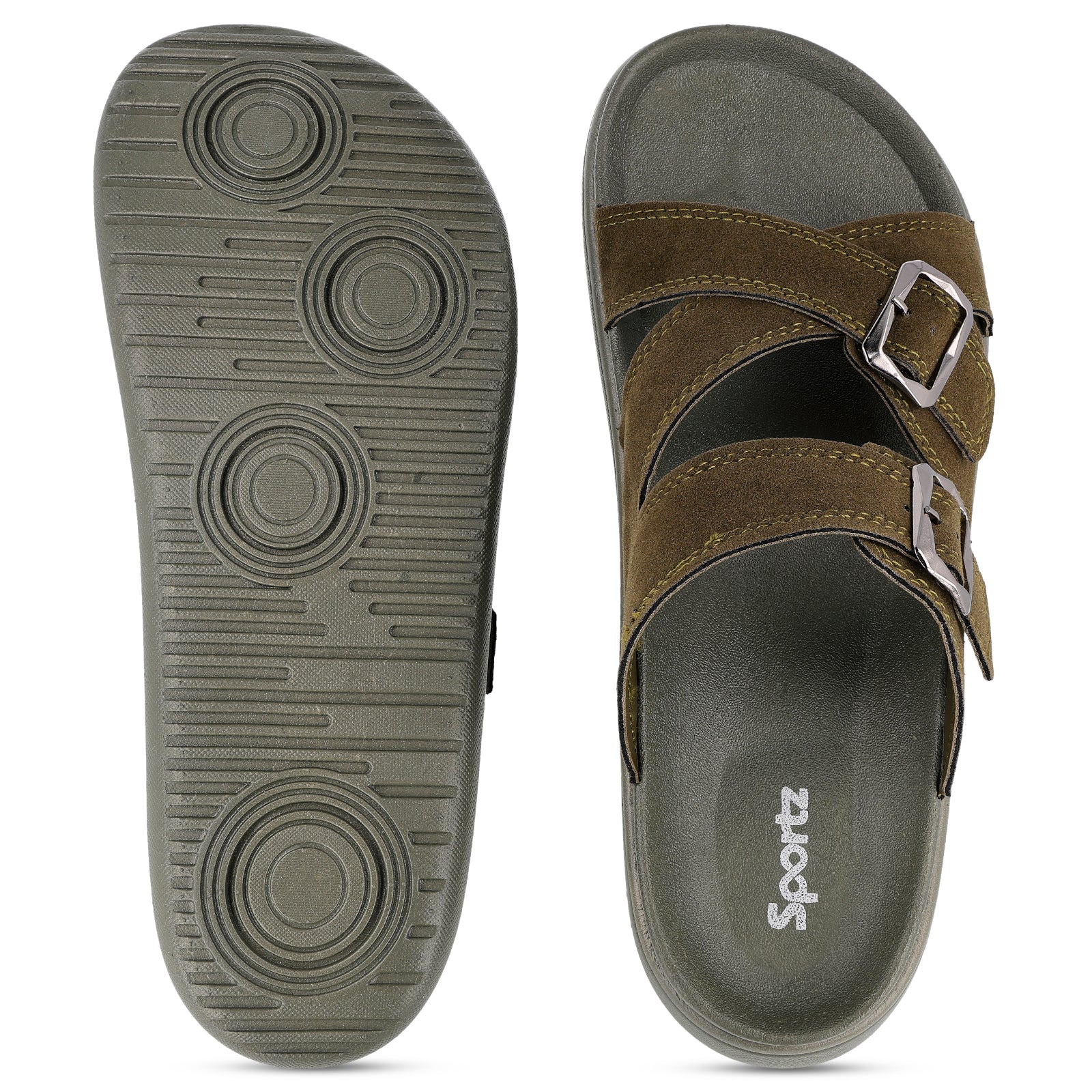 Men's Daily Wear Comfort Sandals - SGE28005 Olive