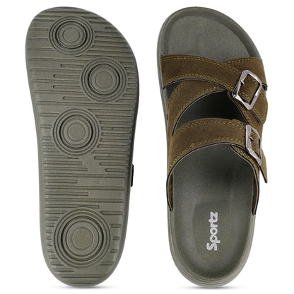 Men's Daily Wear Comfort Sandals - SGE28005 Olive