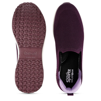Women's Slip on Sports Shoe - SLE22996 Wine Red