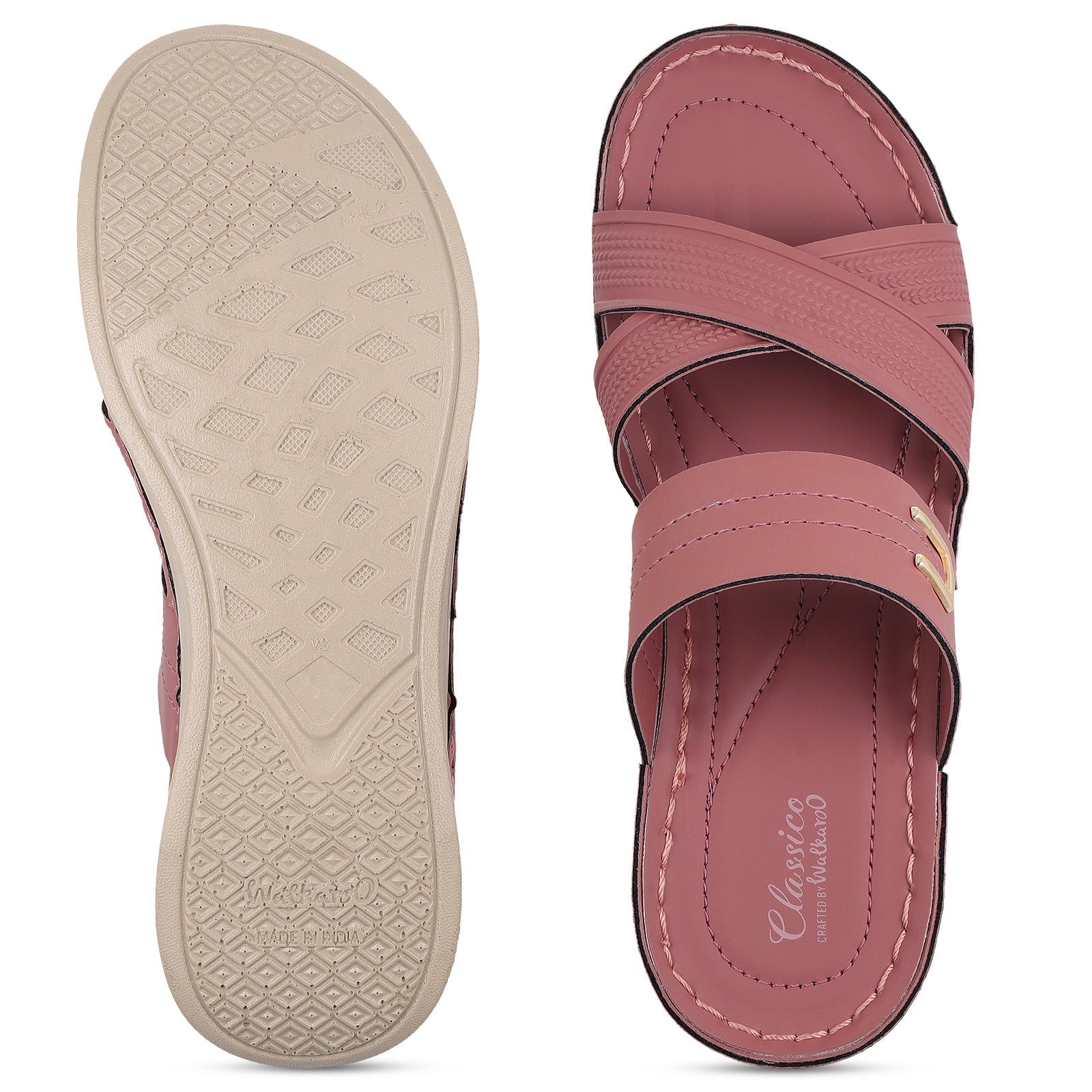 Women's Daily Wear Comfort Sandals  - WLP72051 Dusty Rose