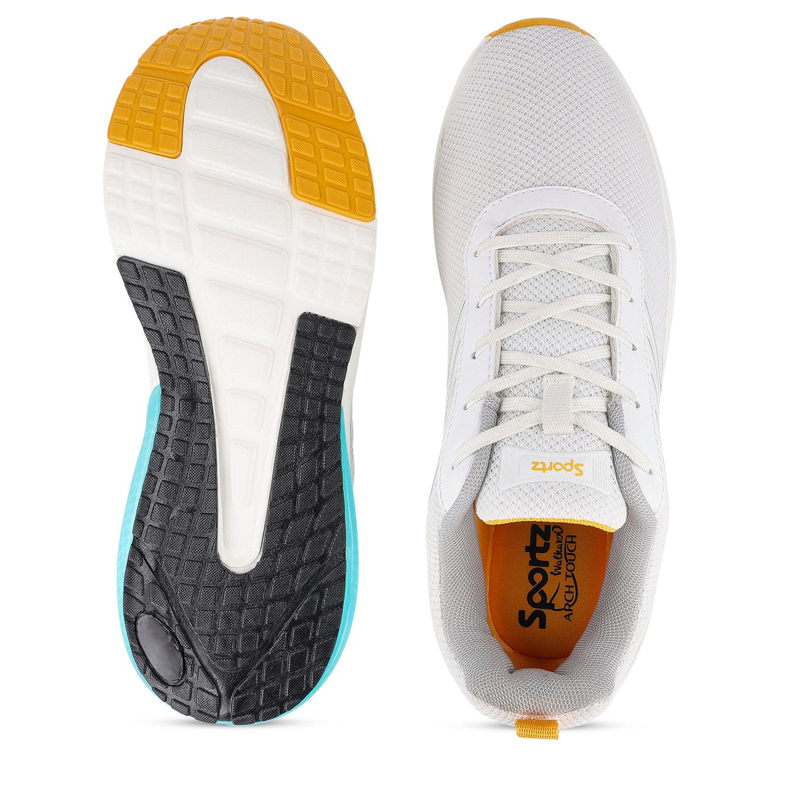 WENGOR Men's Lace-up Sports Shoes - White