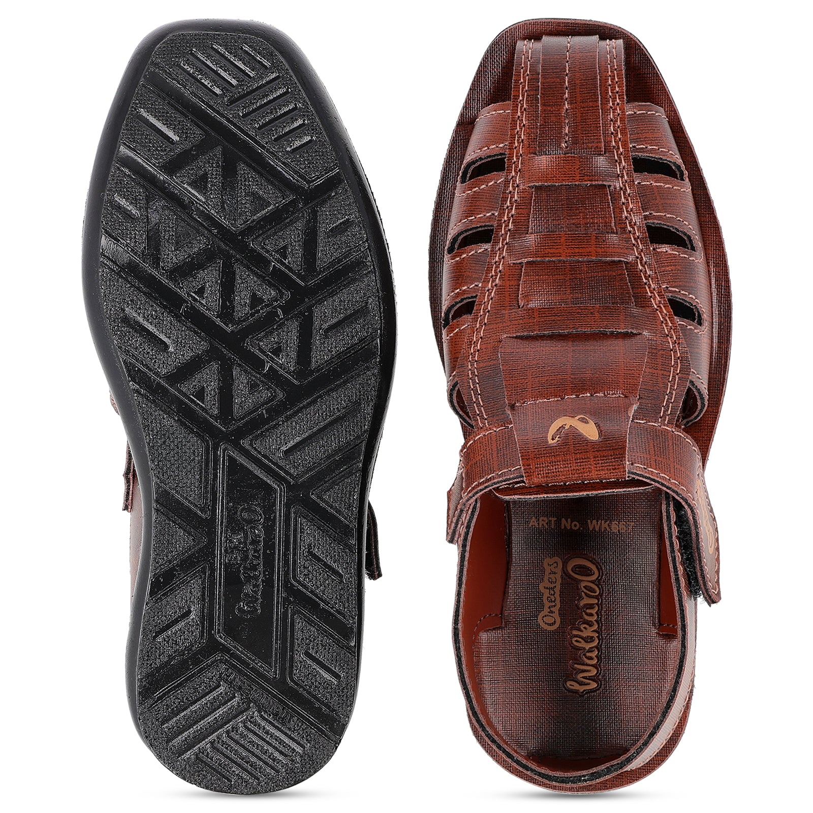 Kid's  Roman Sandals - WK667 Brown