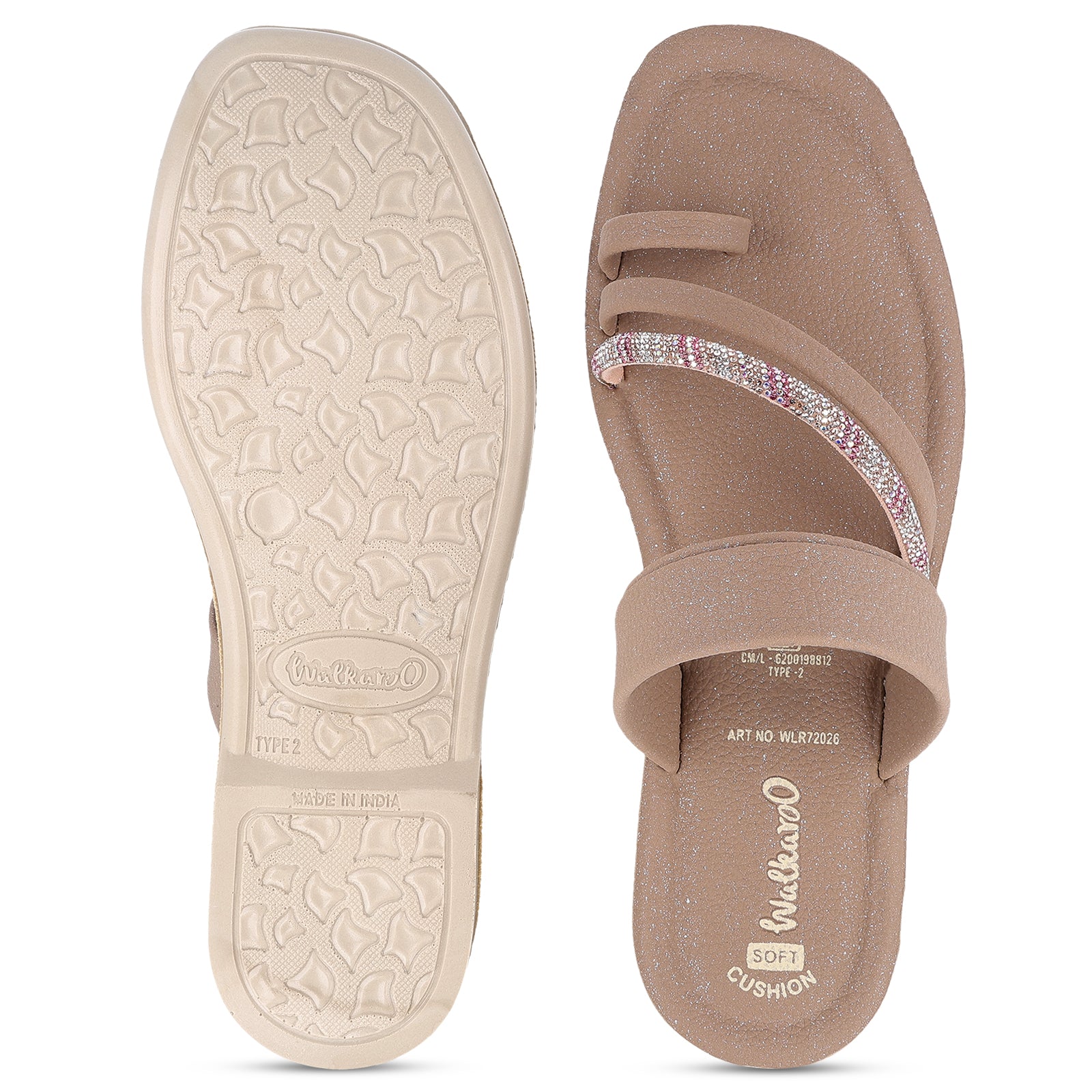 Women's Daily Wear Sandals - WLR72026 Greige
