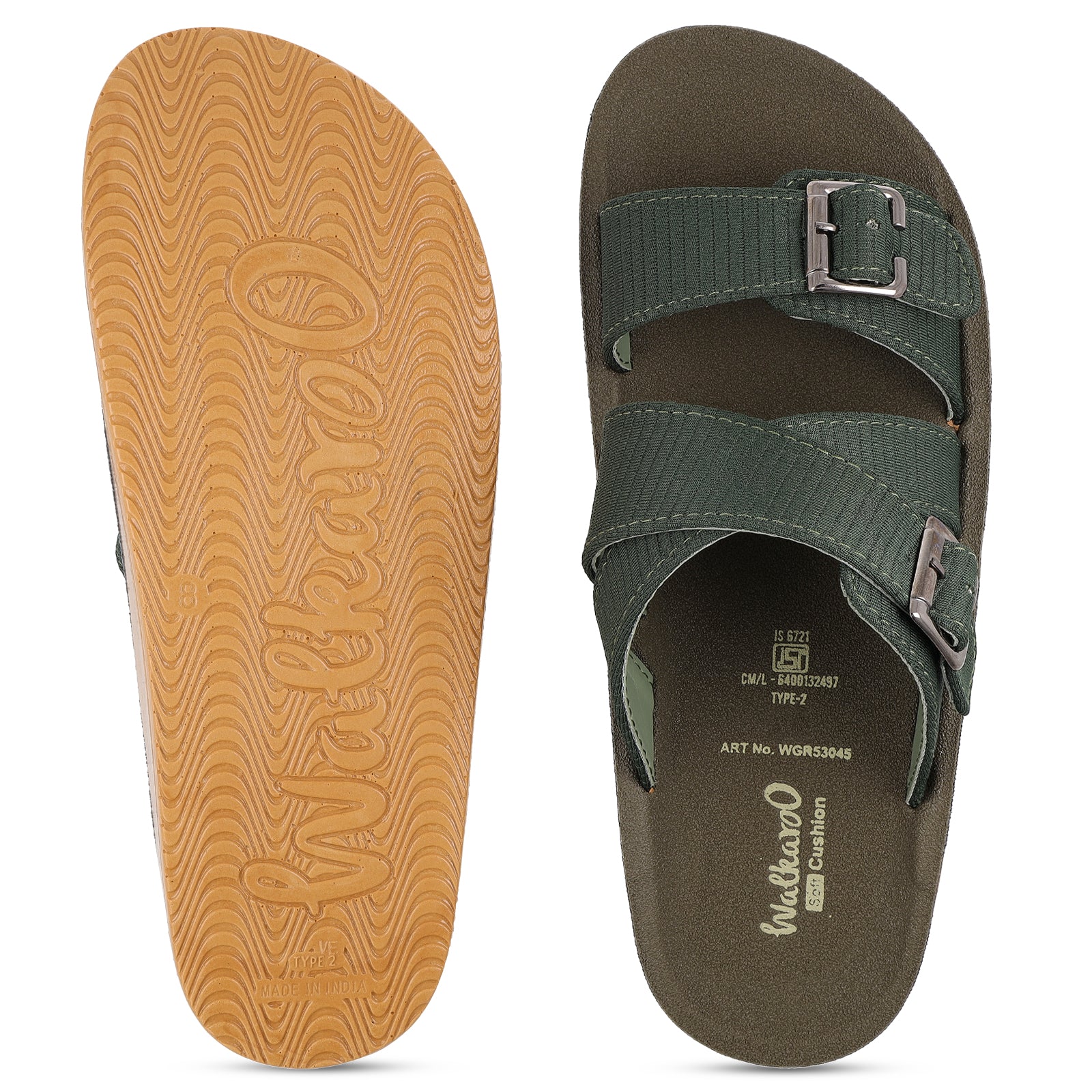 Men's Daily Wear Sandals - WGR53045 Olive
