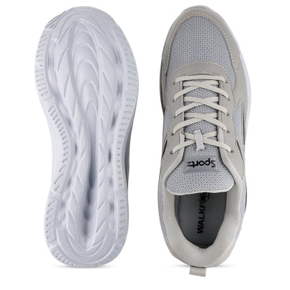 Men's Lace-up Sports Shoe - WS9628 Light Grey