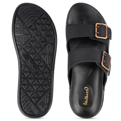Men's Daily Wear Comfort Sandals - WE1337 Full Black