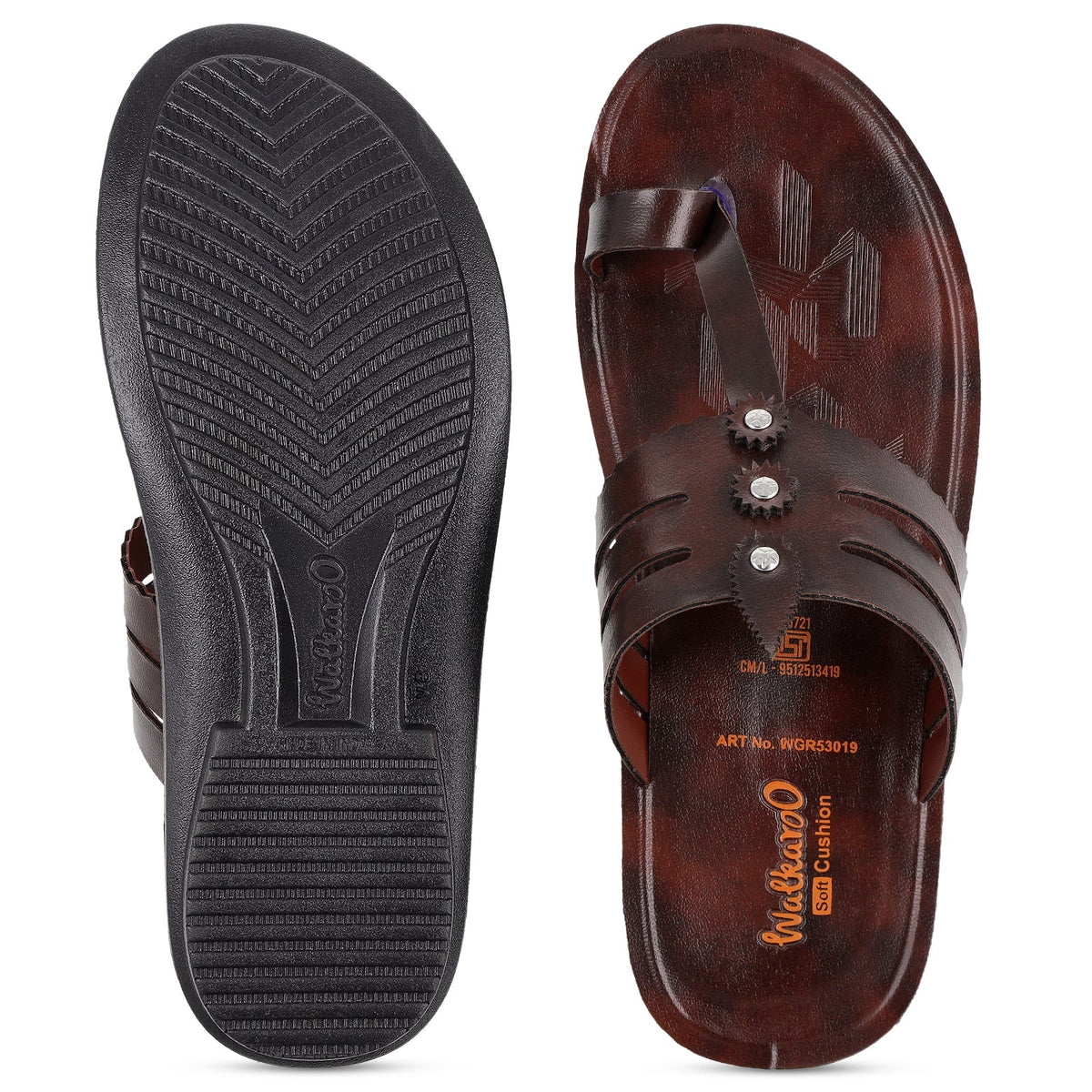 Men's Daily Wear Sandals - WGR53019 Brown