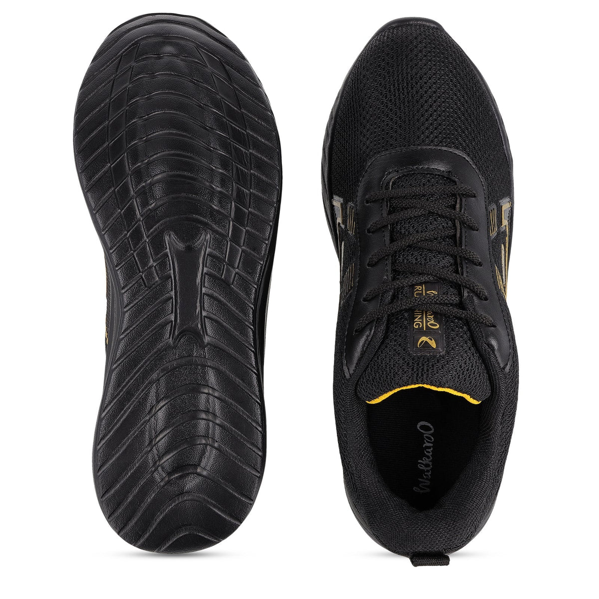 Men's Lace-up walking Shoes - WS3065 Black Gold