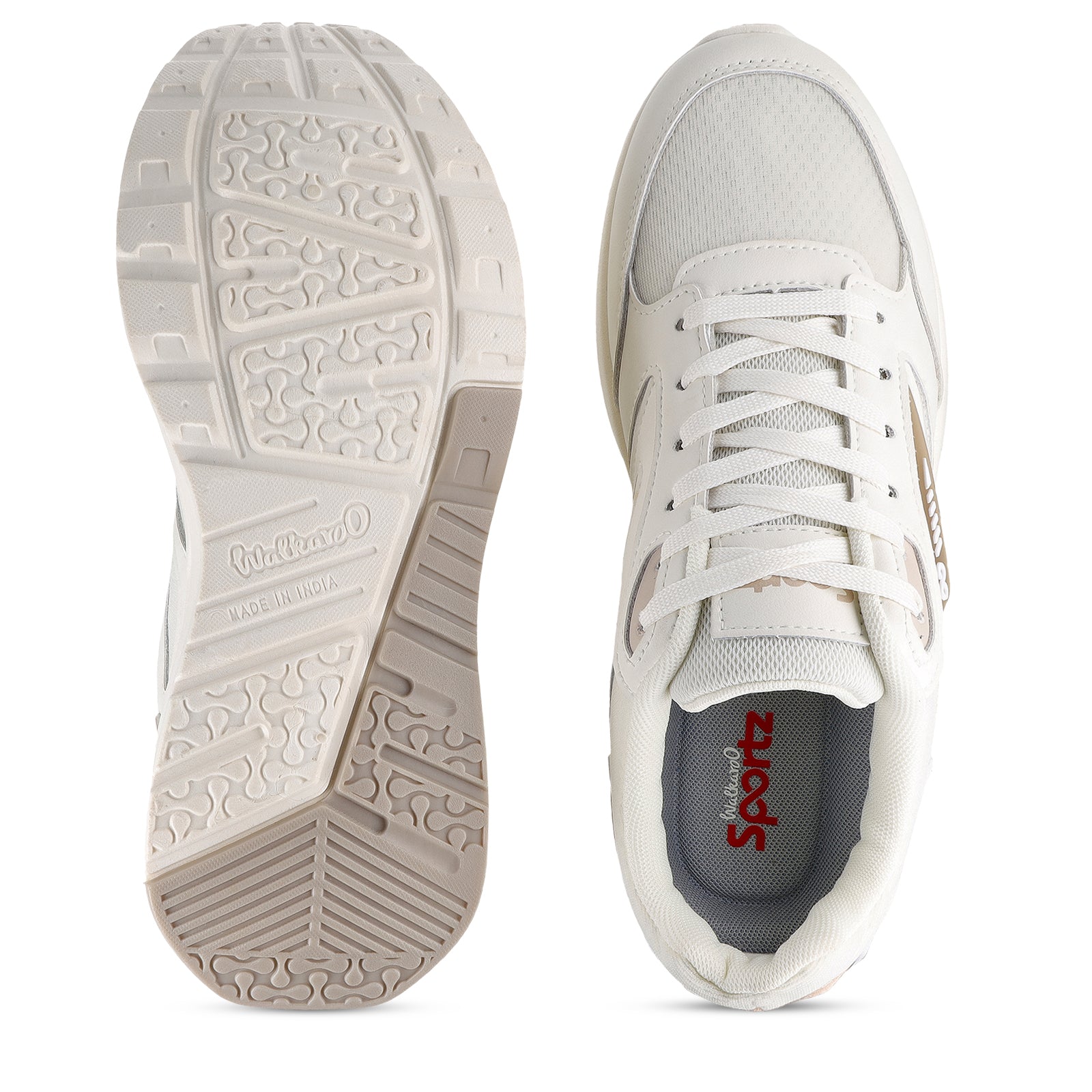 Men's Sports Sneakers - SGE24002 White Beige