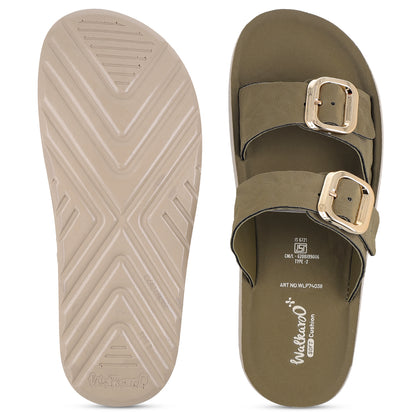 Women's Daily Wear Sandals - WLP74038 Olive