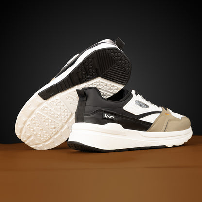 Men's Sports Sneakers - WY3496 White Black