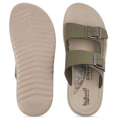 Men's Daily Wear Sandals - WGR53462 Olive Cream