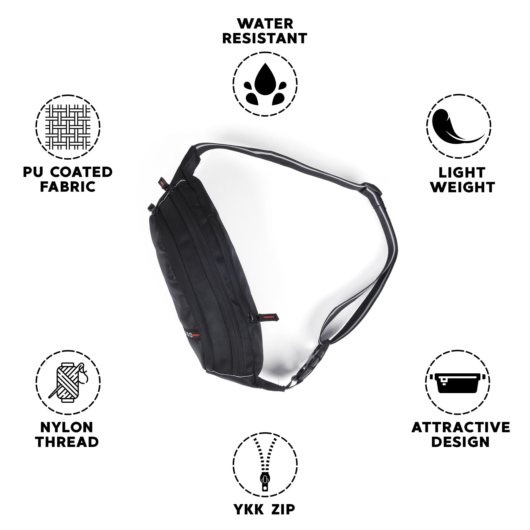 Bronko Waist Bag - Black