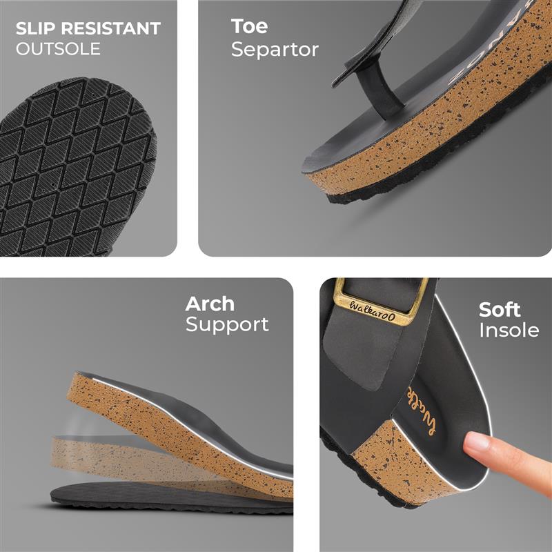 Men's Comfort Sandals - WGE53242 Full Black