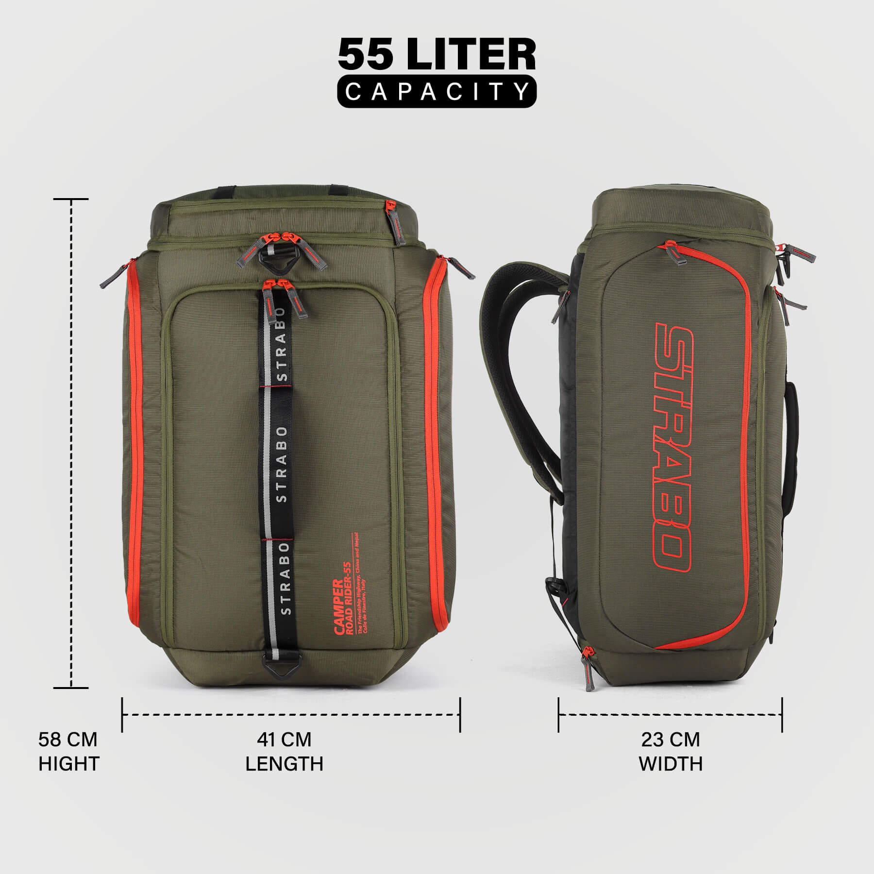 Camper 2-in-1 Duffel + Backpack - Olive