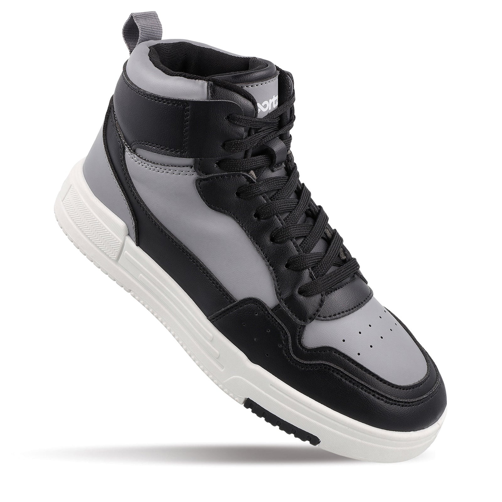 Men's High Top Sports Sneakers - WY3470 Black