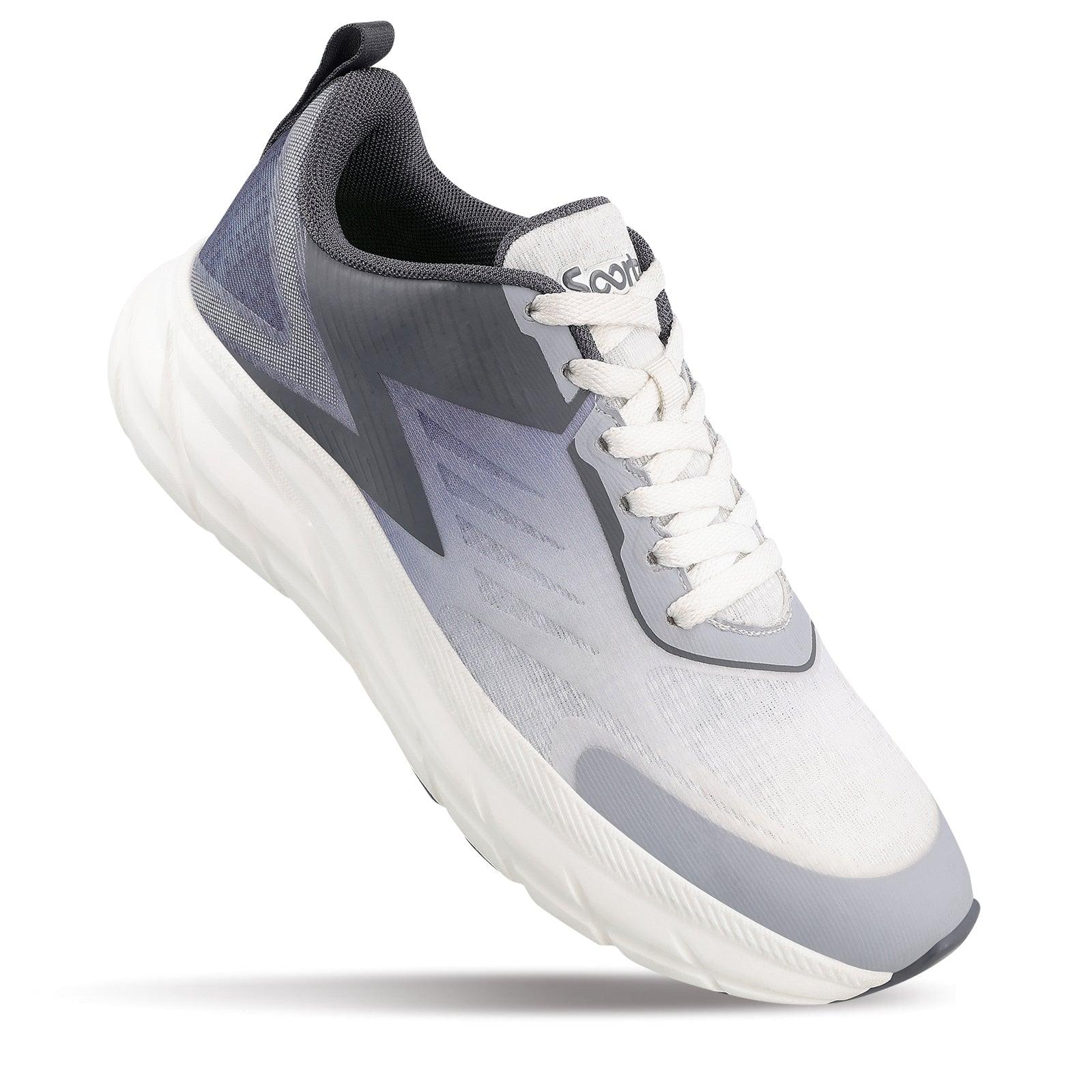 Men's Lace-up Sports Shoes - WS97543 White Grey