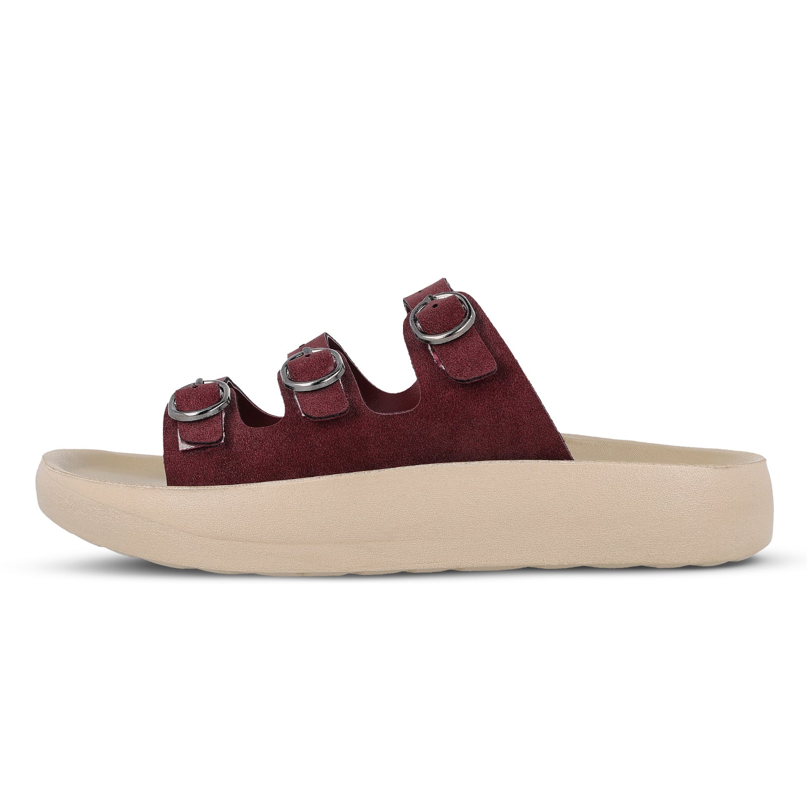 Women's Daily Wear Sandals - WLR74030 Maroon