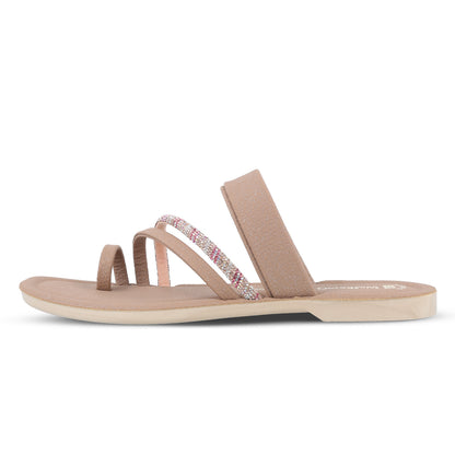 Women's Daily Wear Sandals - WLR72026 Greige