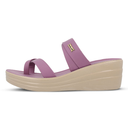 Women's Wedge Heel Sandals  - WLP72029 Mauve