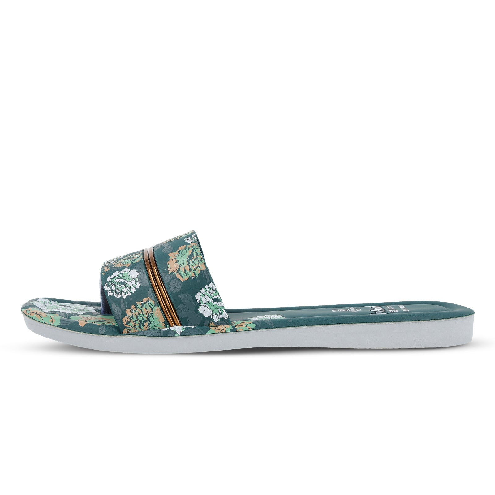 Women's Slide Sandals - WLR73014 Green