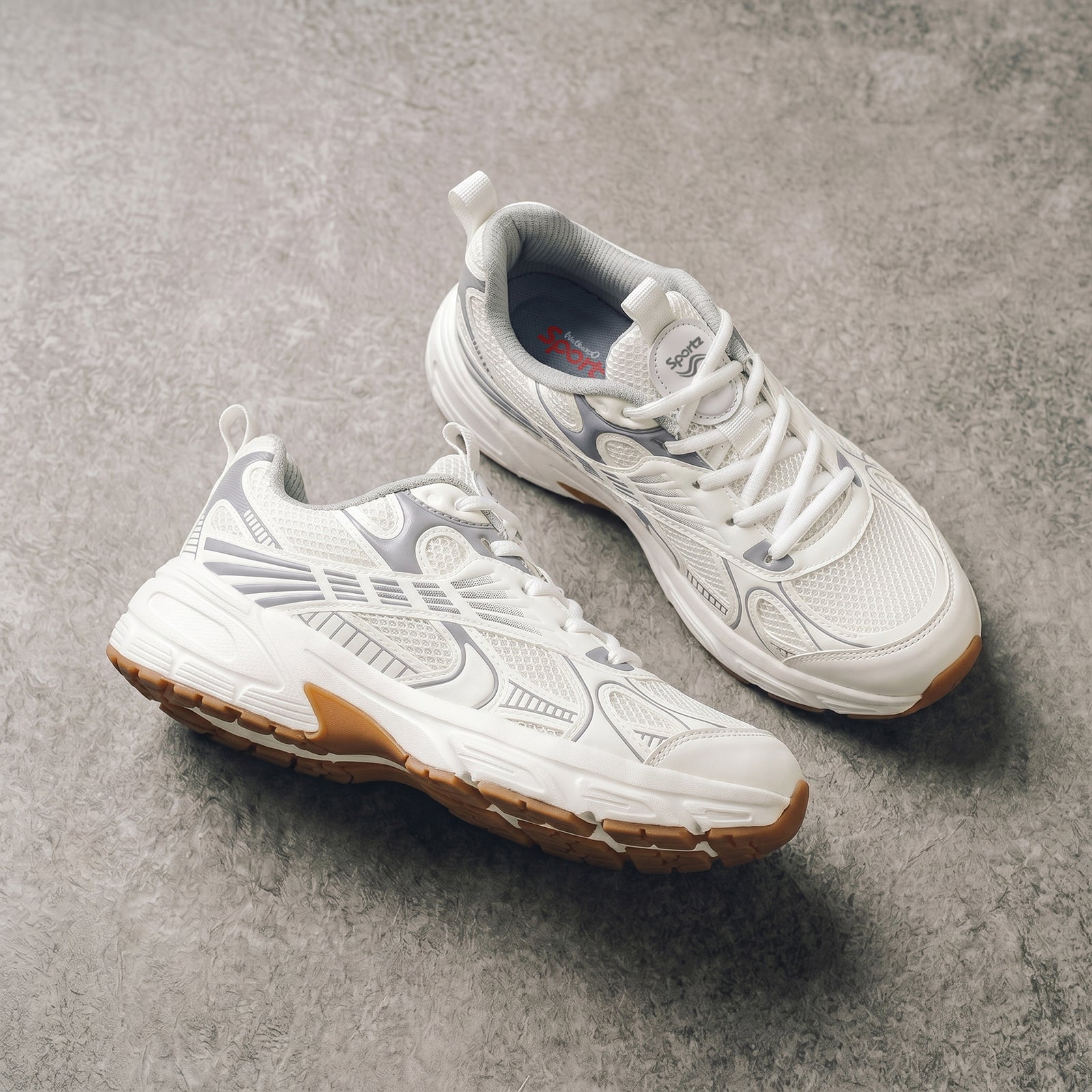 Men's Lace-up Sports Shoe -ONG97003 White