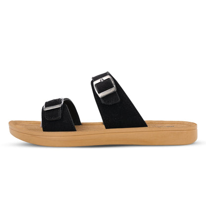 Women's Daily Wear Sandals  - WL7581 Black Beige