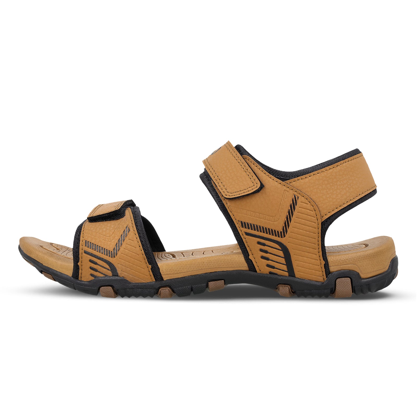 Men's Sports Sandals - WC4467 Tan Black